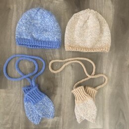 Baby Hat And Mitts Set