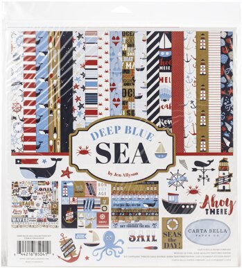 Echo Park Paper Carta Bella Collection Kit 12"X12" - Deep Blue Sea