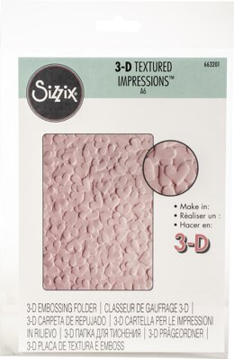 Sizzix 3D Textured Impressions By Lindsey Serata - Confetti Hearts