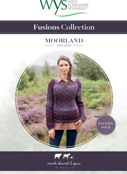 Moorland Sweater in West Yorkshire Spinners Aire Valley Aran Fusions - Downloadable PDF