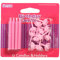 Culpitt Candle & Holders 12Pc - Pink