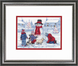 Dimensions Building a Snowman Counted Cross Stitch Kit