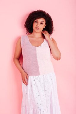 Sun and Shade Tank Top - Free Crochet Pattern For Women in Paintbox Yarns Cotton 4 ply by Paintbox Yarns