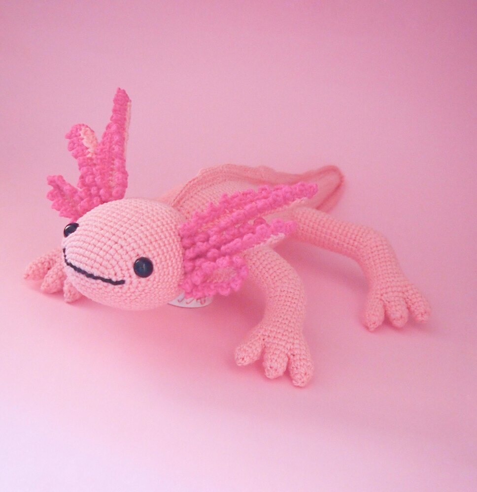 Julio The Axolotl Crochet Pattern Amigurumi Crochet Pattern By Los Sospechosos