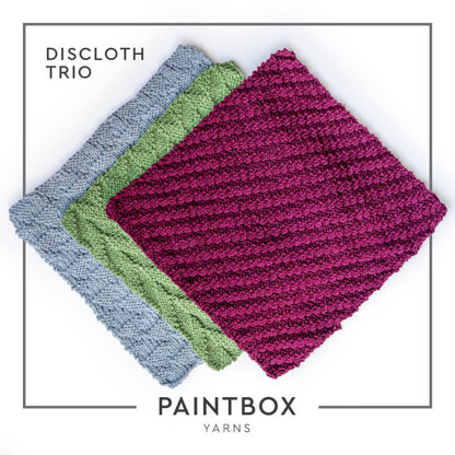 Spültuch Trio in Paintbox Yarns Recycled Cotton Worsted - Strickanleitung PDF-Download