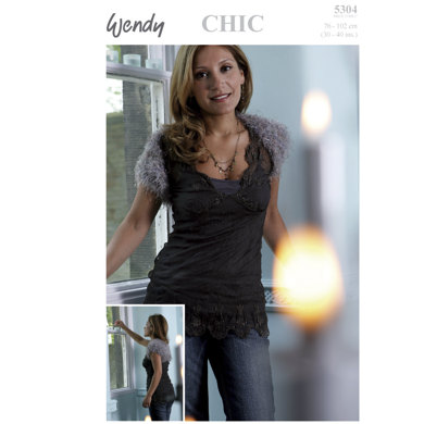 Cropped Shrug in Wendy Chic - 5304