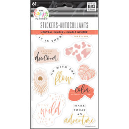 The Happy Planner Neutral Jungle 5 Sticker Sheets