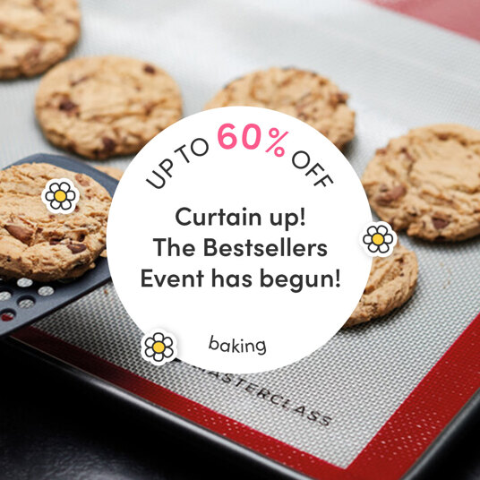 Up to 60 percent off baking bestsellers!