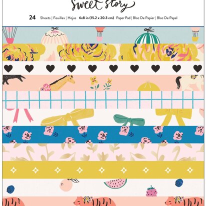 American Crafts Crate Paper Single-Sided Card Making Pad 6"X8" 24/Pkg - Maggie Holmes Sweet Story