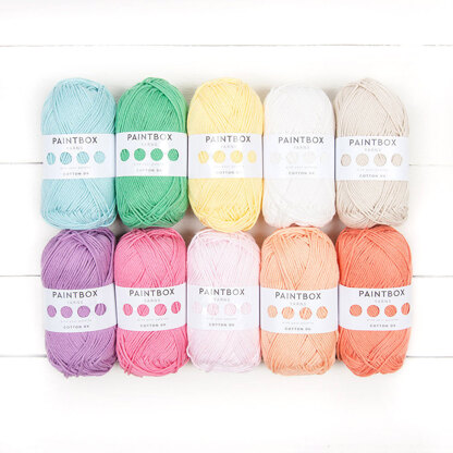 Paintbox Yarns Cotton DK 10 Ball Color Pack Designer Picks - The Candy Shop by Amanda O’Sullivan