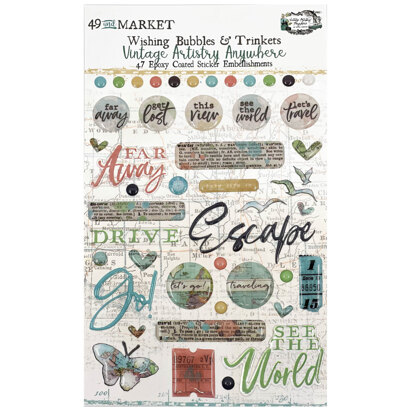 49 and Market Vintage Artistry Anywhere – Wishing Bubbles and Trinkets