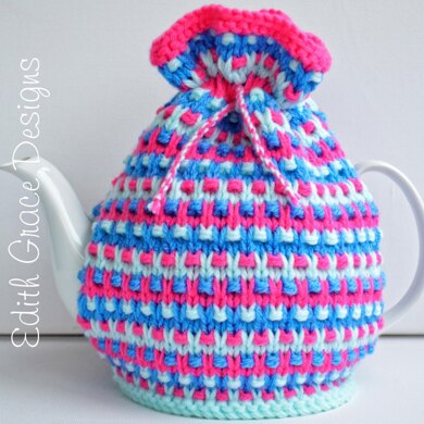 Lilac Speckled Rib Teapot Cosy - 4 Cup