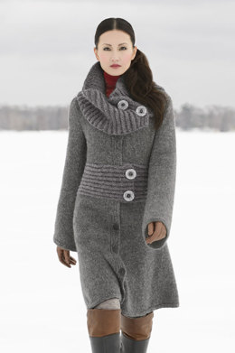 Moscow Coat in Blue Sky Fibers Techno and Bulky