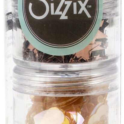 Sizzix Making Essential Sequins & Beads 5/Pkg - Rose Gold, 5g Per Pot