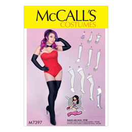 McCall's Misses' Gloves Arm Warmers Leg Warmers Stockings and Boot Covers M7397 - Paper Pattern
