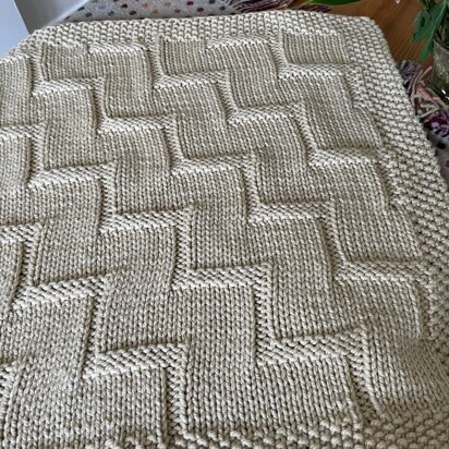 Stepping Up baby blanket