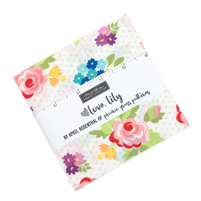 5"-Packung mit Mini-Stoffstücken „Love Lily“ von Moda Fabrics – 24110PP