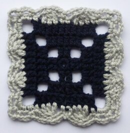 Crochet Granny Square  Afghan Block Motif LD-0117