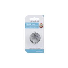 Kitchen Craft Sweetly Does It Mini Fondant Cutter, Round, Set of Three, Blister Carded