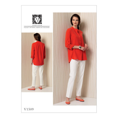 Vogue Misses' Banded Tunic with Yoke and Tapered Pants V1509 - Sewing Pattern