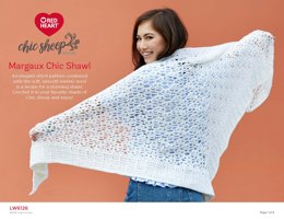 Margaux Chic Shawl in Red Heart Chic Sheep by Marly Bird - LW6126 - Downloadable PDF