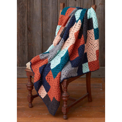 Life's a Plus Afghan in Caron Simply Soft, Simply Soft Heathers and Simply Soft Collection - Downloadable PDF