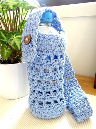 Crochet Drink Bottle Holder Bag