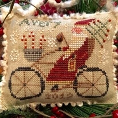 Homespun Elegance Avery's Cycling Santa - Merry Noel Collection - HEMN47 - Leaflet