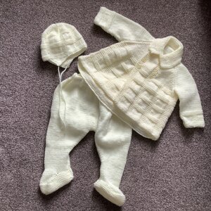 Pram Set in Bernat Softee Baby Solids | Knitting Patterns | LoveCrafts