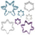 R&M Snowflake Cookie Cutters Set of 7