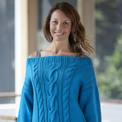 Flashback Pullover in Valley Yarns Valley Superwash Bulky - 824 - Downloadable PDF