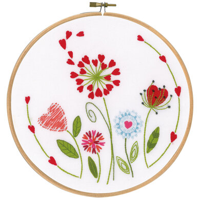 Vervaco Flowers Embroidery Kit - Multi