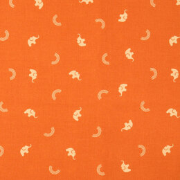 Figo Fabrics Lucky Charms - Orange Elephants