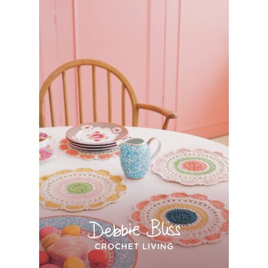 "Dashing Doilies" : Crochet Pattern for Home in Debbie Bliss Sport Yarn