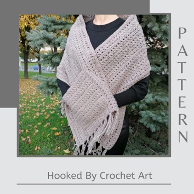 Crochet pocket scarf INFINITY