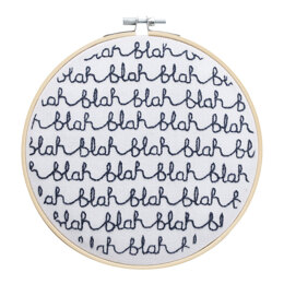 Cotton Clara Donna Wilson Blah Blah Blah Hoop Embroidery Kit - 20cm
