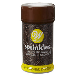 Wilton Chocolate Jimmies Sprinkles, 2.5 oz.