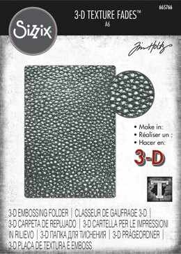 Tim Holtz 3-D Texture Fades Embossing Folder Cracked Leather by Tim Holtz
