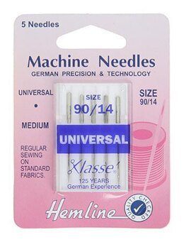 Hemline Machine Needles: Universal - Medium (90)