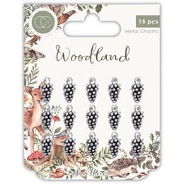 Craft Consortium Woodland - Silver Pine Comb Charms