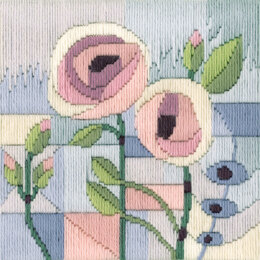 Bothy Threads Rose Trellis by Rose Swalwell Long Stitch Kit - 18 x 18cm