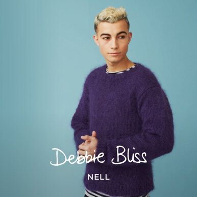 Super Simple Sweater - Jumper Knitting Pattern For Women & Men in Debbie Bliss Nell by Debbie Bliss