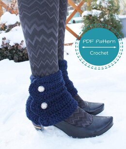 Crochet spats legwarmers