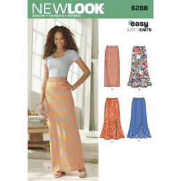 New Look Misses' Pull on Knit Skirts 6288 - Paper Pattern, Size A (8-10-12-14-16-18-20)