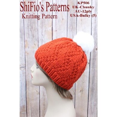 Knitting pattern womens hat #506