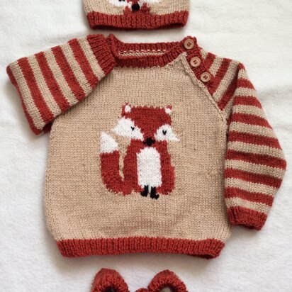 Fox Cub Sweater Set