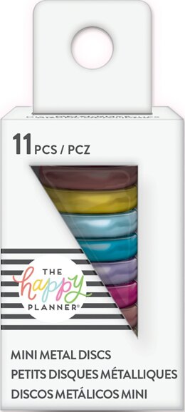 The Happy Planner Mini Metal Expander Discs 11/Pkg - Rainbow