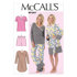 McCall's Misses'/Women's Robe Belt Tops Dress Shorts and Pants M7297 - Paper Pattern Size 8-10-