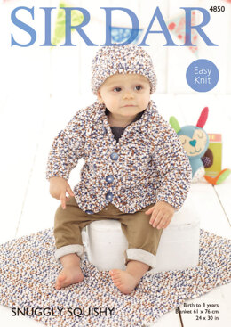 Jacket, Hat and Blanket in Sirdar Snuggly Squishy - 4850 - Downloadable PDF