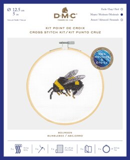 DMC Bumblebee Cross Stitch Kit (with 5in hoop) - 5in